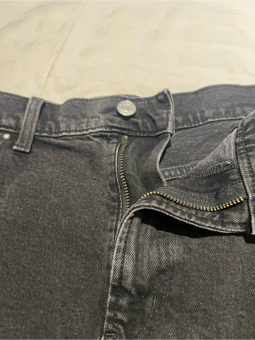 GAP Black Studded Denim Mini Skirt Size 29 Y2K inspire